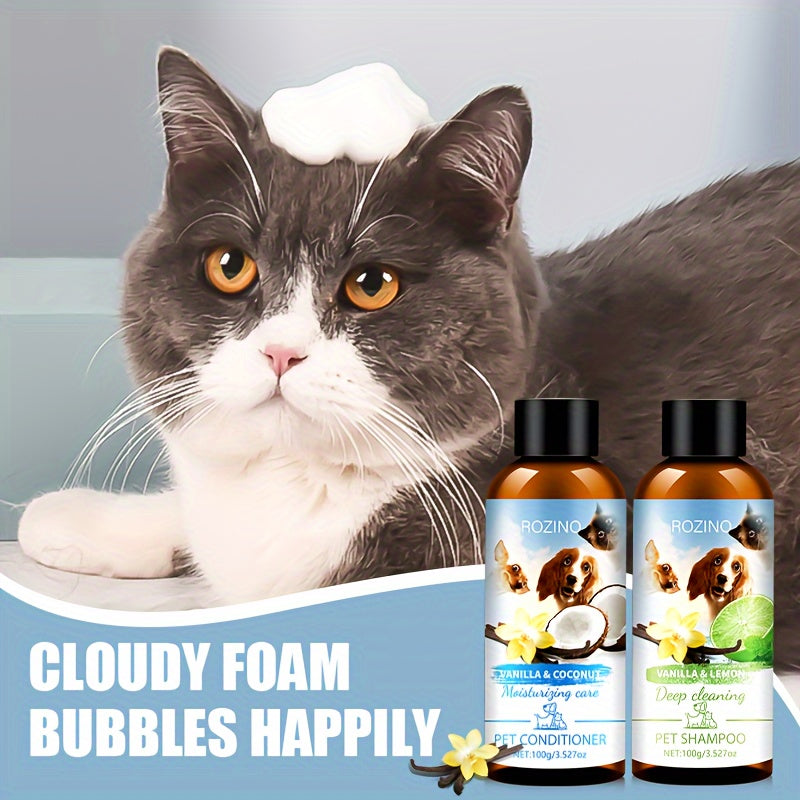ROZINO Pet Grooming Set - Natural Ingredients for Healthy Pets
