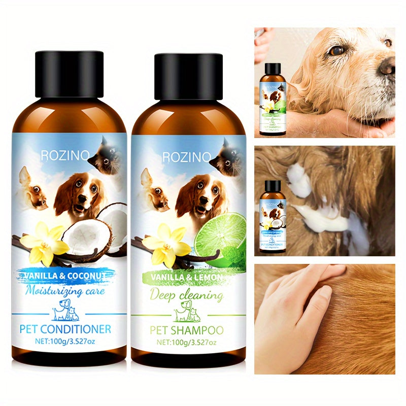ROZINO Pet Grooming Set - Natural Ingredients for Healthy Pets