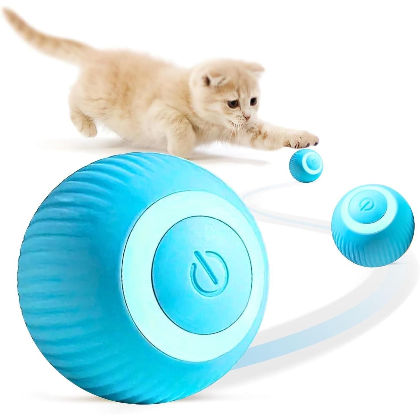 Smart Rolling Ball Toy for Active, Happy Cats