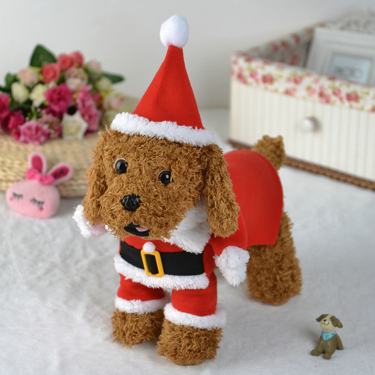 Festive Pet Christmas Costume – Adorable Standing Outfit!