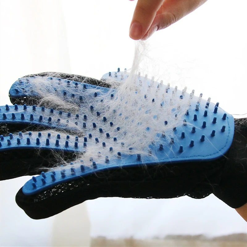 Pet Grooming Glove Brush for Deshedding, Bathing & Massage - Bark and Purr Boutique