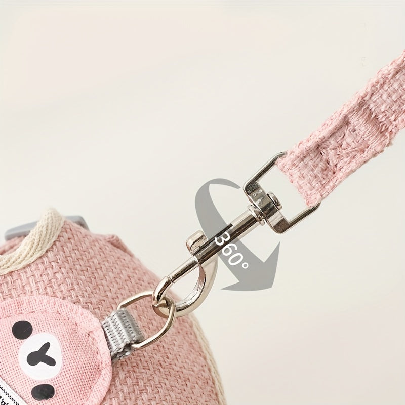 Emotional & Stylish Cat Harness & Leash Set for Small Pets