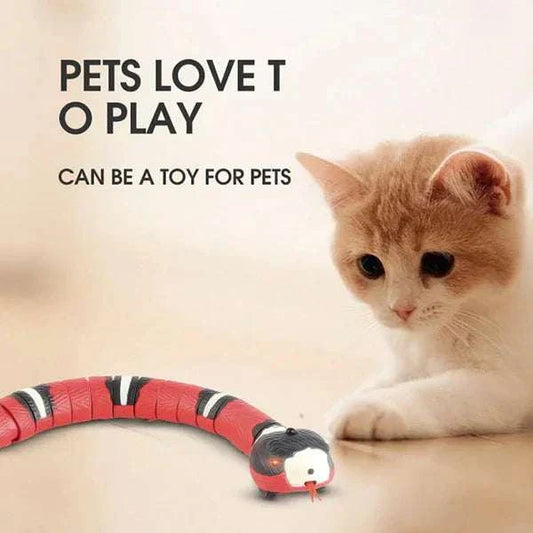 Electric Snake Toy - Interactive Pet Toy for Cats & Dogs | USB Rechargeable | Auto-Sensing