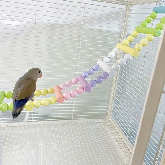 Parrot Climbing Ladder | Rainbow Cloud Ladder | Bird Cage Accessories