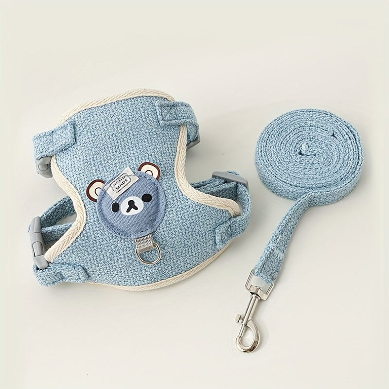 Emotional & Stylish Cat Harness & Leash Set for Small Pets