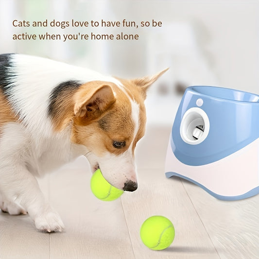 Interactive Dog Ball Launcher | USB Rechargeable | Includes 3 Tennis Balls