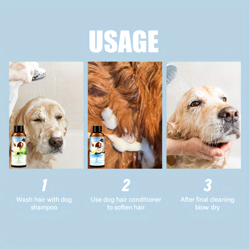 ROZINO Pet Grooming Set - Natural Ingredients for Healthy Pets